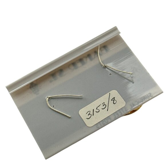 Vintage Baker St. Gold Tone Leaf Hoop Earrings Surgical Steel Posts Pierced - Picture 3 of 6